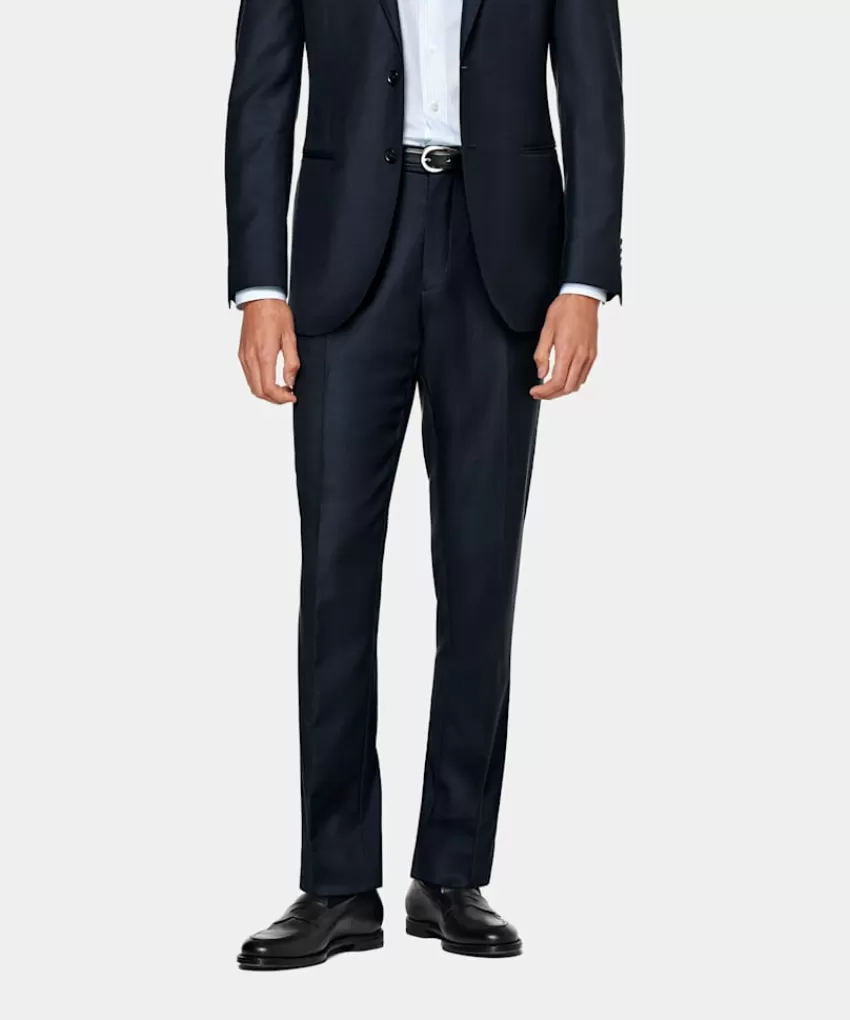 Suitsupply Brescia Anzughose Navy Slim Leg Straight Aus Pure S110er Schurwolle | Deutschland Online