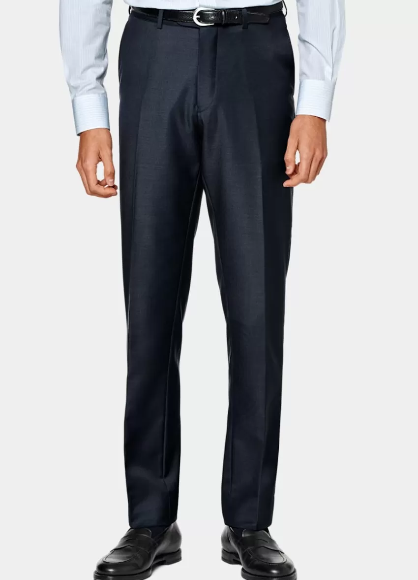 Suitsupply Brescia Anzughose Navy Slim Leg Straight Aus Pure S110er Schurwolle | Deutschland Online