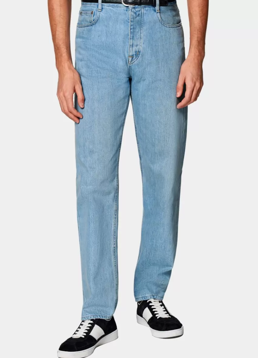 Suitsupply Charles Jeans Hellblau Straight Leg Aus Selvedge Denim | Deutschland Outlet