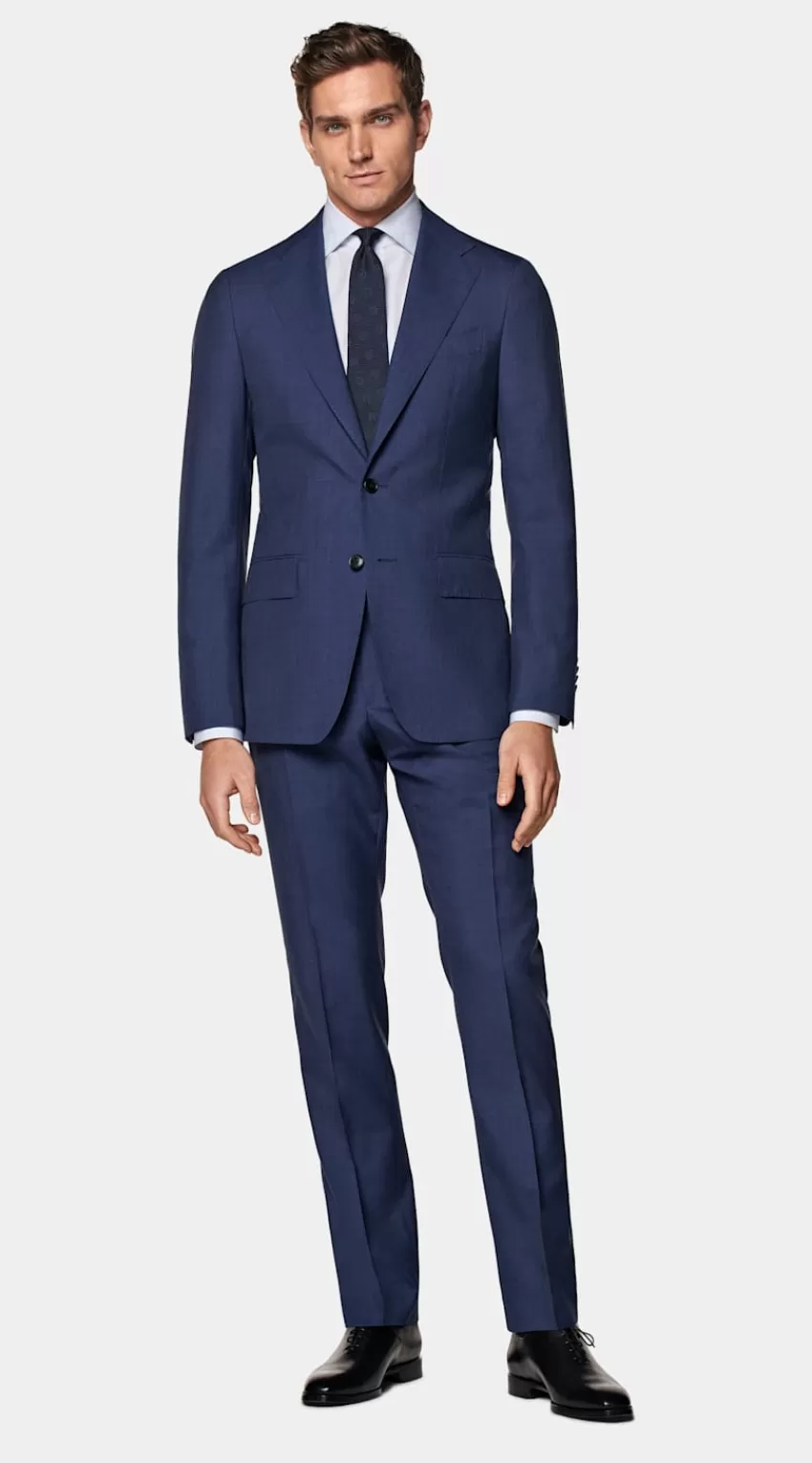 Suitsupply Custom Made Maßanzug Mittelblau Aus Pure S120er Tropical Schurwolle | Deutschland Shop