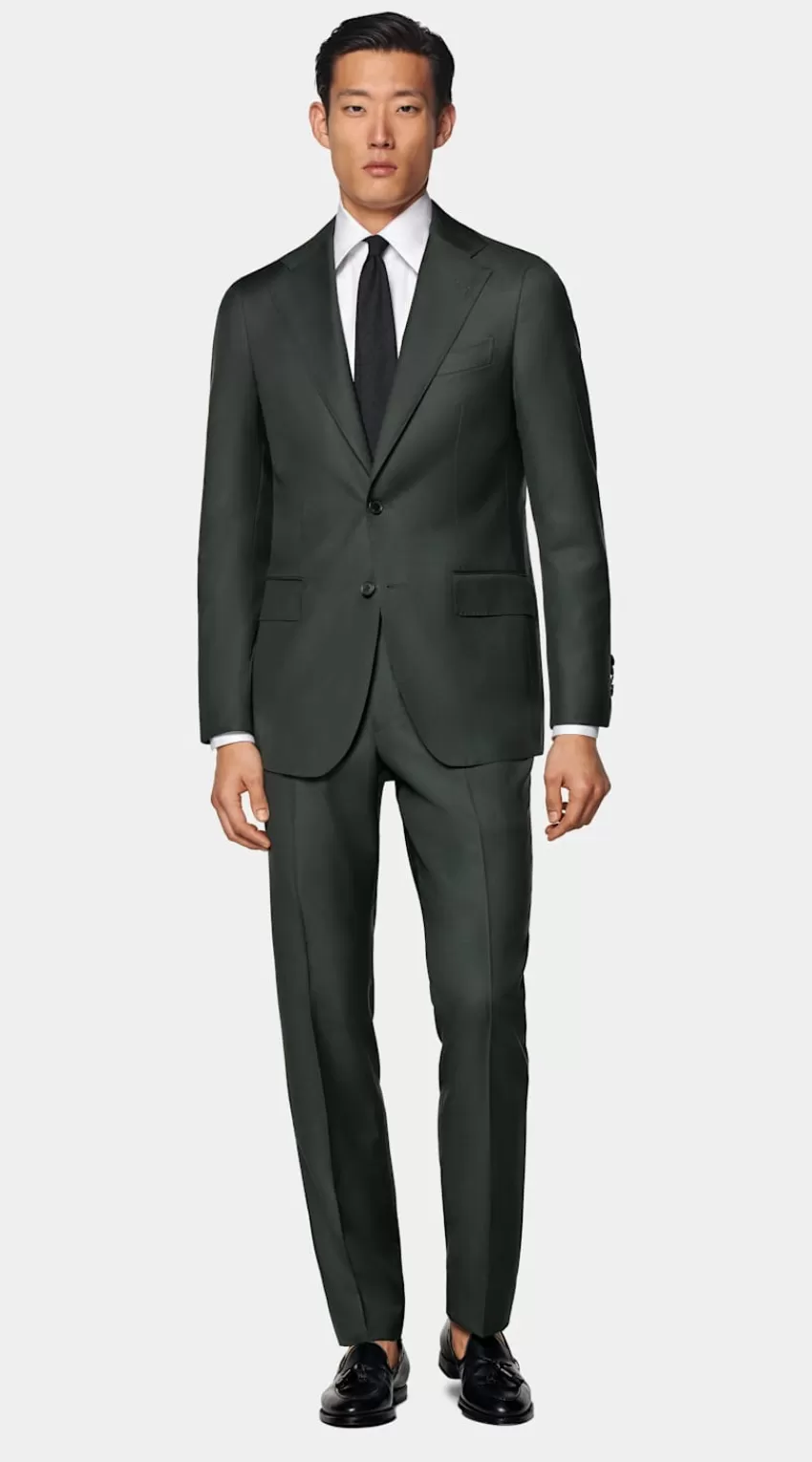 Suitsupply Custom Mede Maßanzug Dunkelgrün Aus Pure S110er Schurwolle | Deutschland Clearance