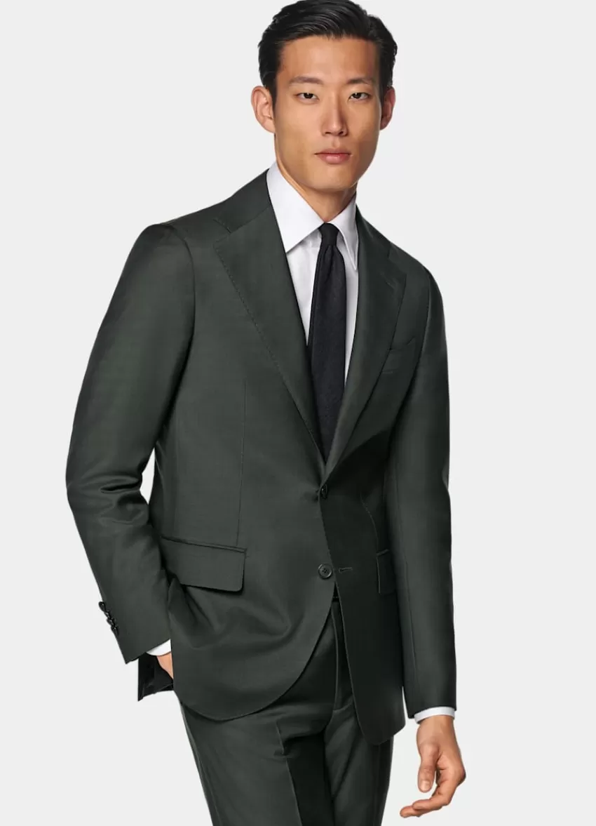 Suitsupply Custom Mede Maßanzug Dunkelgrün Aus Pure S110er Schurwolle | Deutschland Clearance