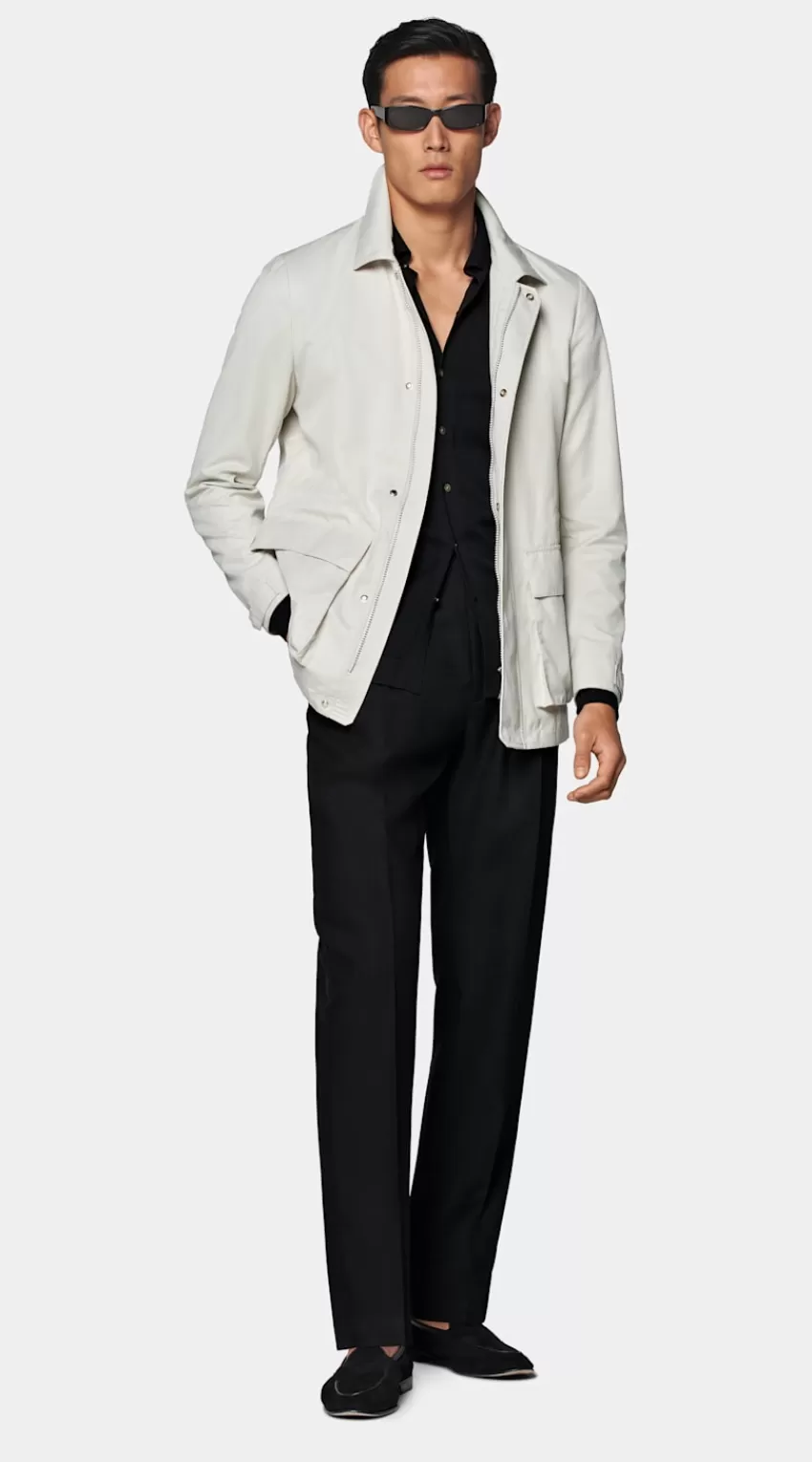 Suitsupply Fieldjacket Sand Aus Wasserabweisender Technischer Stoff | Deutschland Best Sale