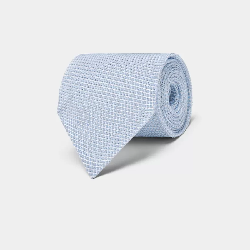 Suitsupply Grenadine Krawatte Hellblau Aus Reine Seide | Deutschland Discount