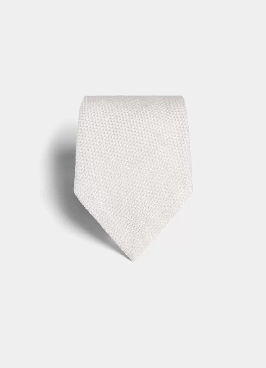 Suitsupply Grenadine-Krawatte Off-White Aus Reine Seide | Deutschland Clearance