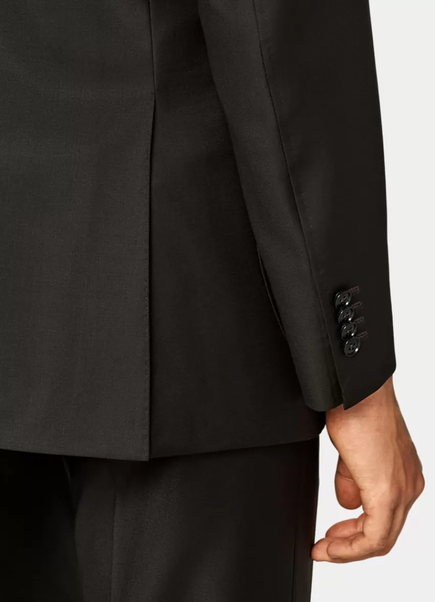 Suitsupply Havana Anzug Dunkelbraun Tailored Fit Aus Pure S110er Schurwolle | Deutschland Cheap