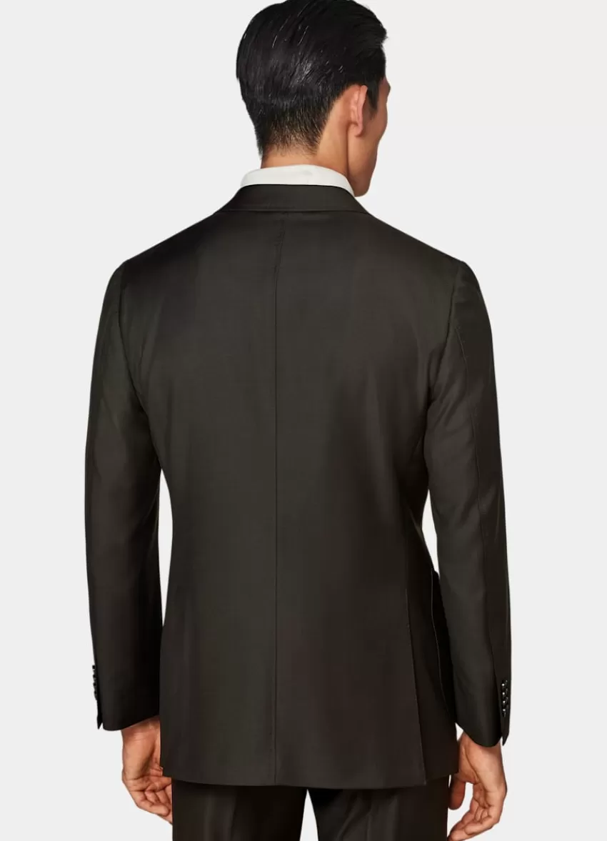 Suitsupply Havana Anzug Dunkelbraun Tailored Fit Aus Pure S110er Schurwolle | Deutschland Cheap