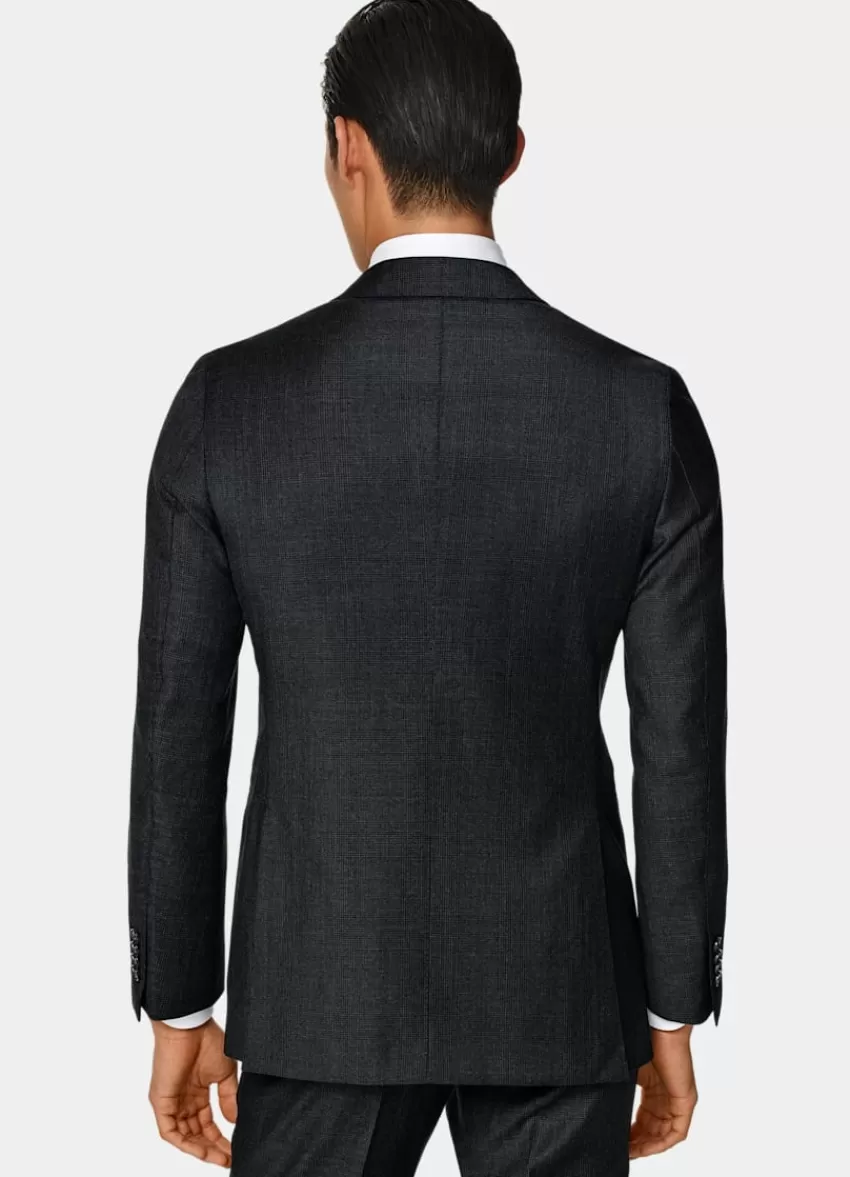 Suitsupply Havana Anzug Dunkelgrau Kariert Tailored Fit Aus Pure S110er Schurwolle | Deutschland Hot