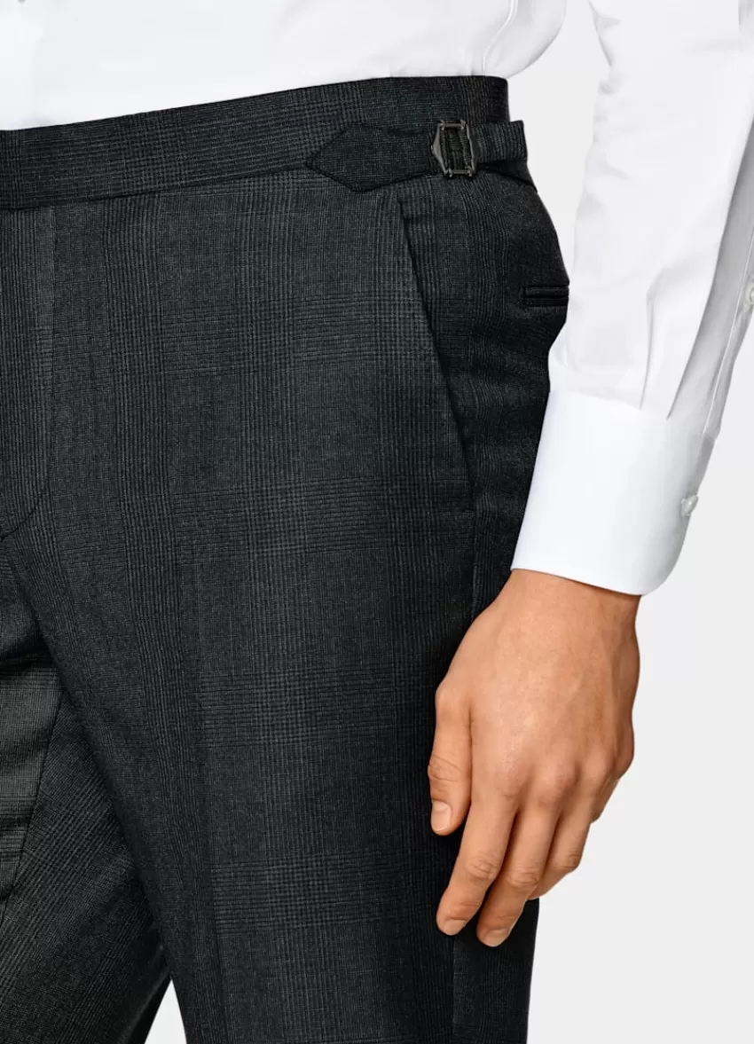 Suitsupply Havana Anzug Dunkelgrau Kariert Tailored Fit Aus Pure S110er Schurwolle | Deutschland Hot