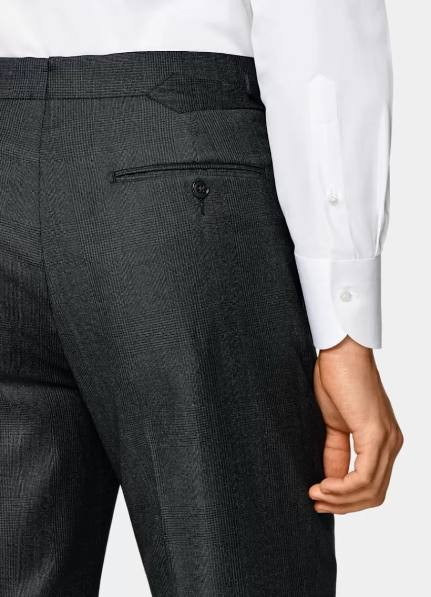 Suitsupply Havana Anzug Dunkelgrau Kariert Tailored Fit Aus Pure S110er Schurwolle | Deutschland Hot