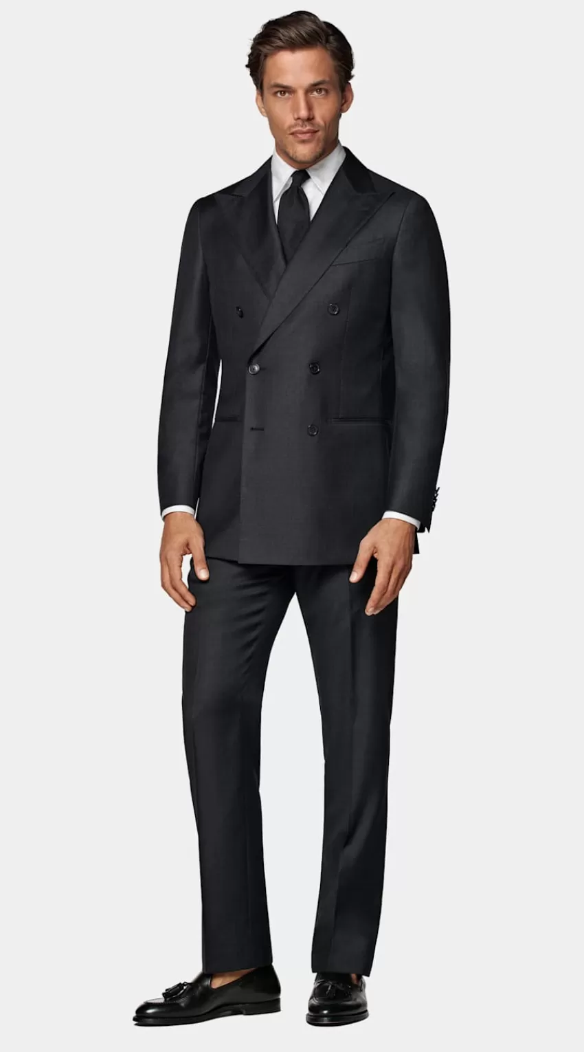 Suitsupply Havana Anzug Dunkelgrau Tailored Fit Aus Pure S110er Schurwolle | Deutschland Outlet