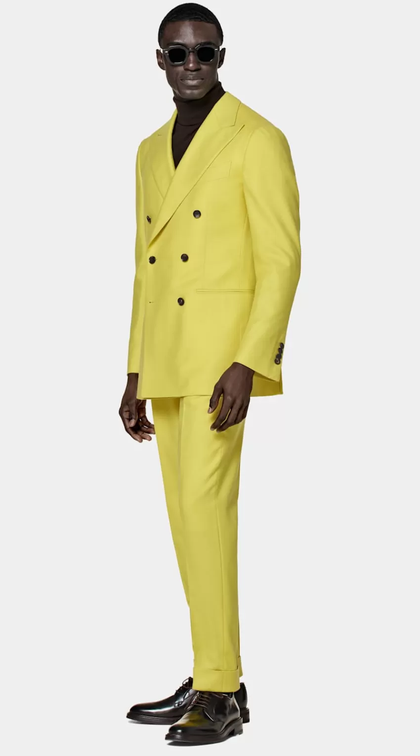 Suitsupply Havana Anzug Gelb Tailored Fit Aus Wolle Kaschmir | Deutschland Fashion