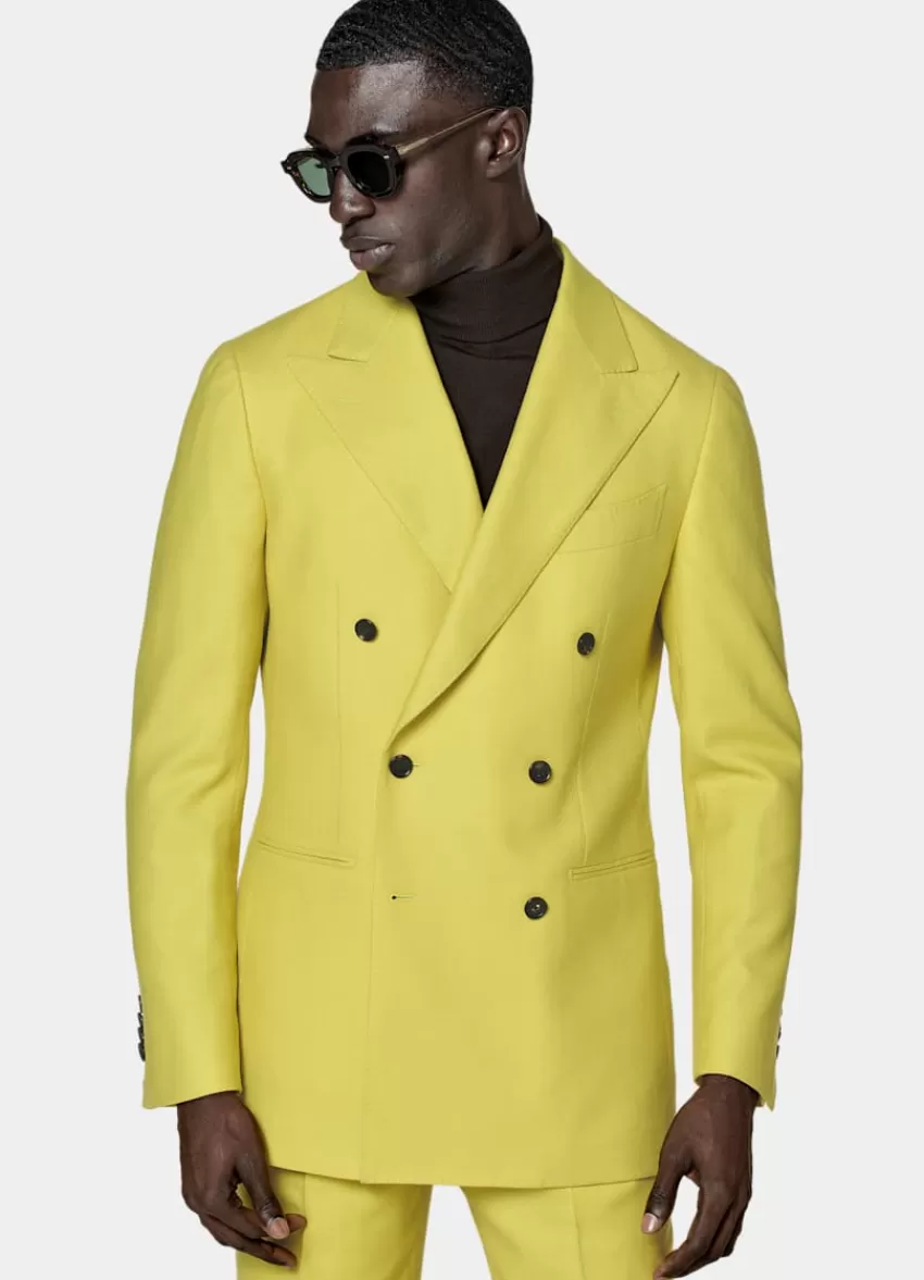 Suitsupply Havana Anzug Gelb Tailored Fit Aus Wolle Kaschmir | Deutschland Fashion
