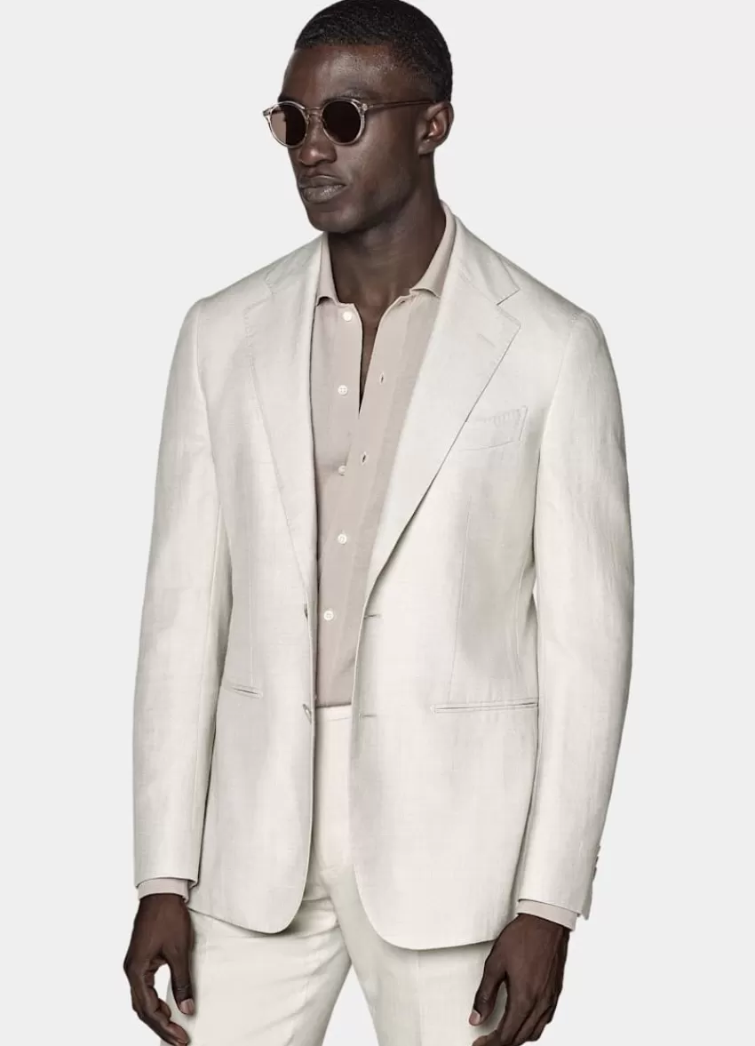 Suitsupply Havana Anzug Hellbraun Tailored Fit Aus Schurwolle Seide Leinen | Deutschland Cheap