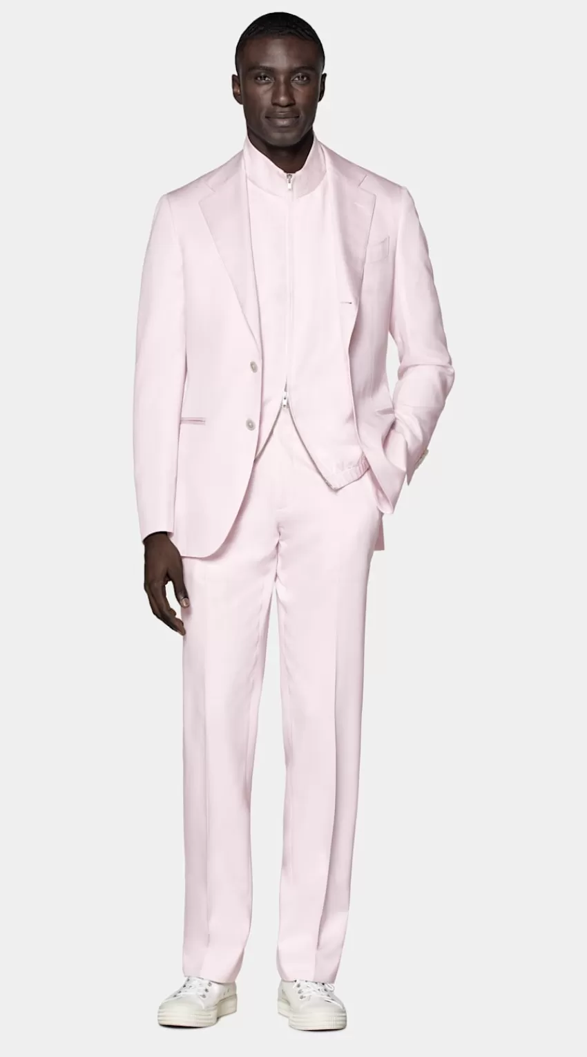 Suitsupply Havana Anzug Hellpink Tailored Fit Aus Reine Seide | Deutschland Clearance