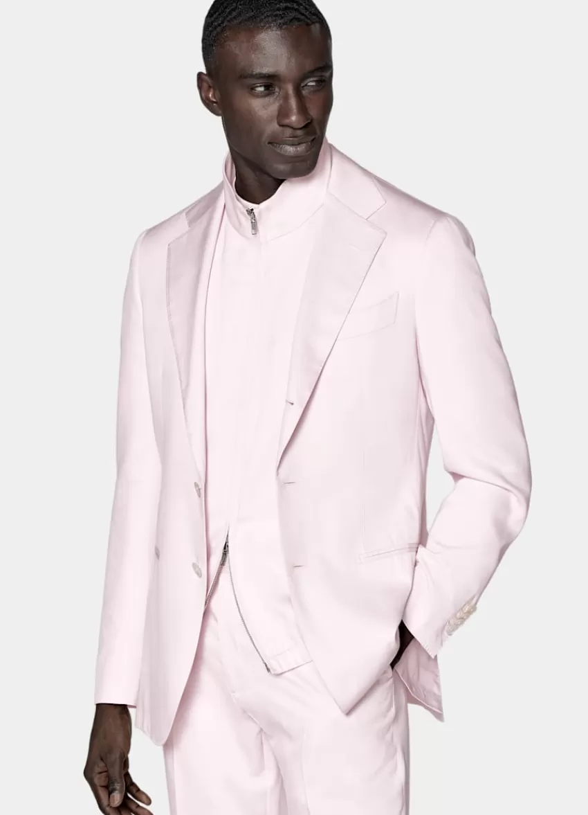 Suitsupply Havana Anzug Hellpink Tailored Fit Aus Reine Seide | Deutschland Clearance