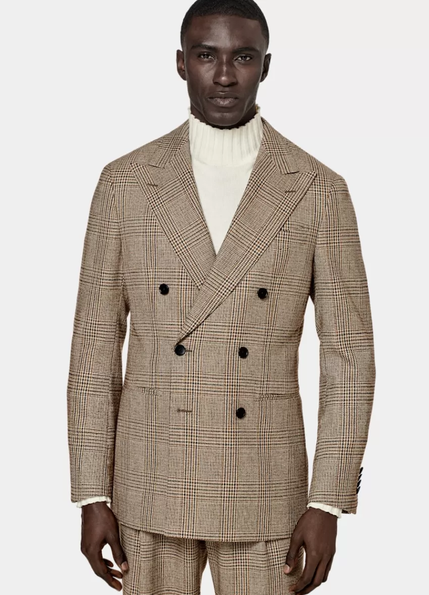Suitsupply Havana Anzug Mittelbraun Kariert Tailored Fit Aus Pure Schurwolle | Deutschland Shop