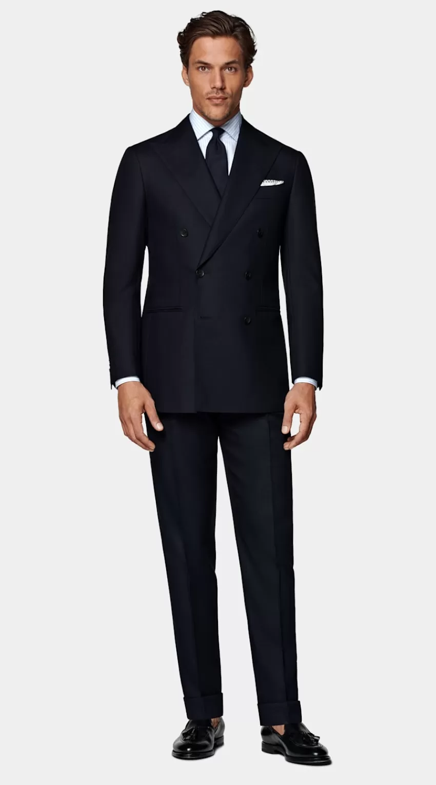 Suitsupply Havana Anzug Navy Tailored Fit Aus Pure 4fach Traveller Schurwolle | Deutschland Flash Sale