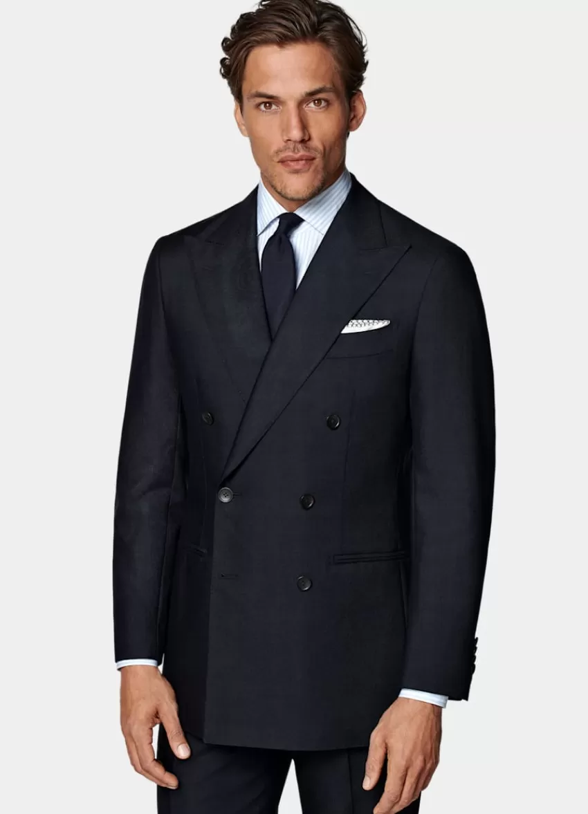 Suitsupply Havana Anzug Navy Tailored Fit Aus Pure 4fach Traveller Schurwolle | Deutschland Flash Sale