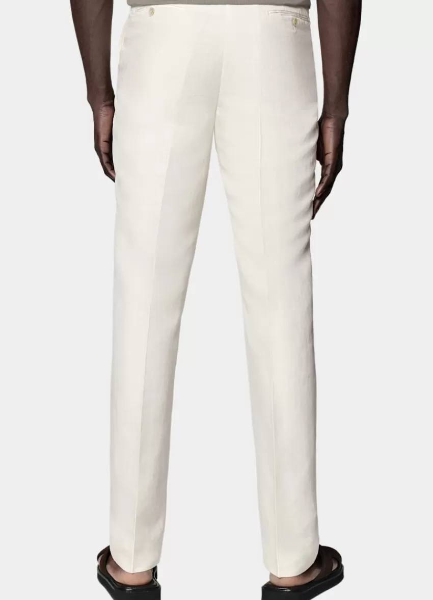 Suitsupply Havana Anzug Off-white Tailored Fit Aus Leinen Seide | Deutschland Discount