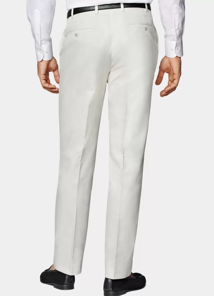 Suitsupply Havana Anzug Off-white Tailored Fit Aus Reine Baumwolle | Deutschland Hot