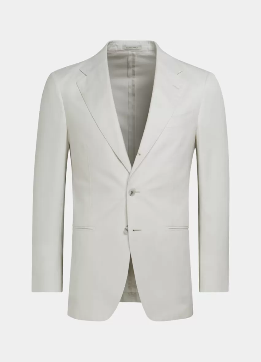 Suitsupply Havana Anzug Off-white Tailored Fit Aus Reine Baumwolle | Deutschland Hot