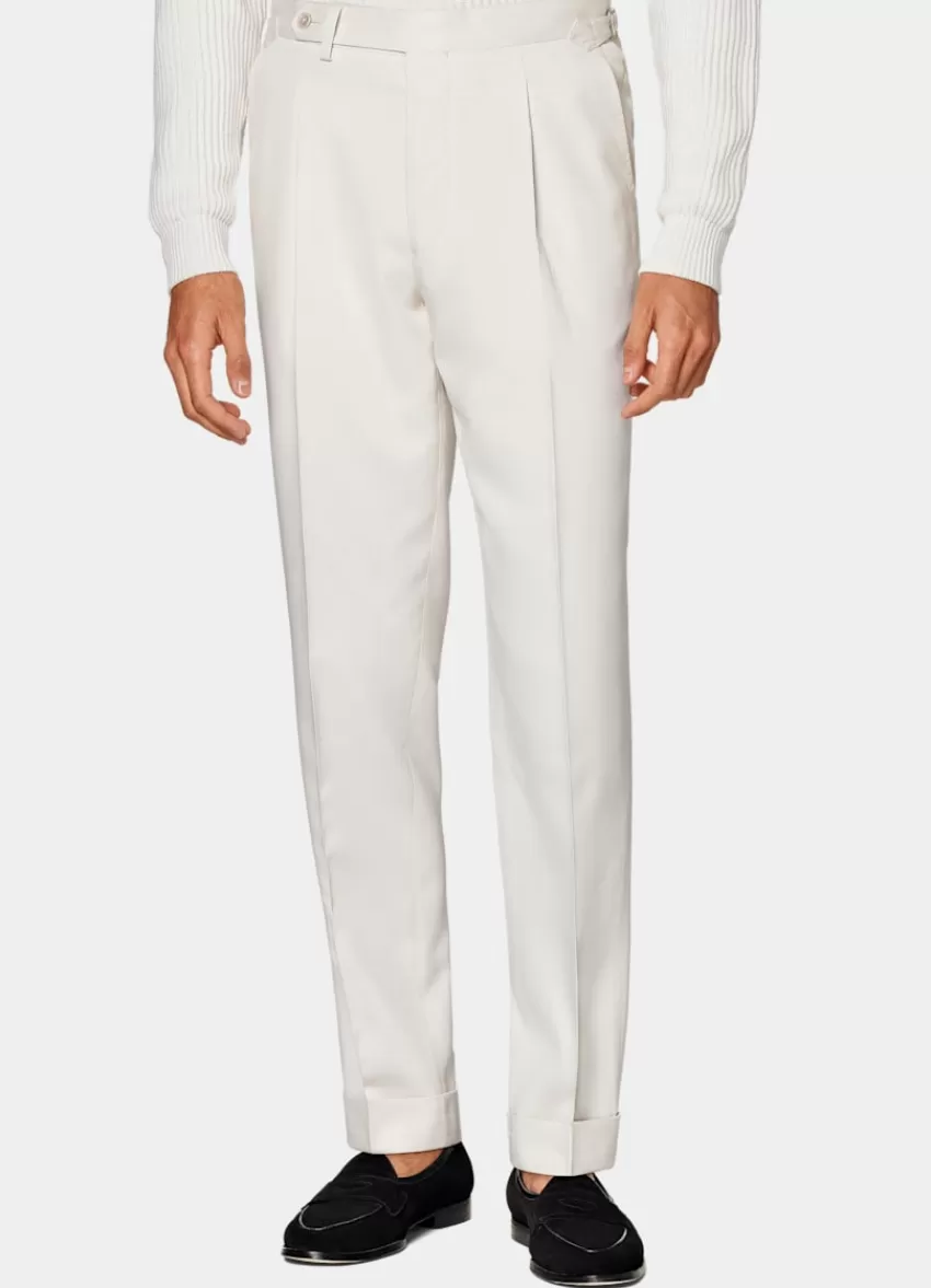 Suitsupply Havana Anzug Off-white Tailored Fit Aus Reine Seide | Deutschland Shop