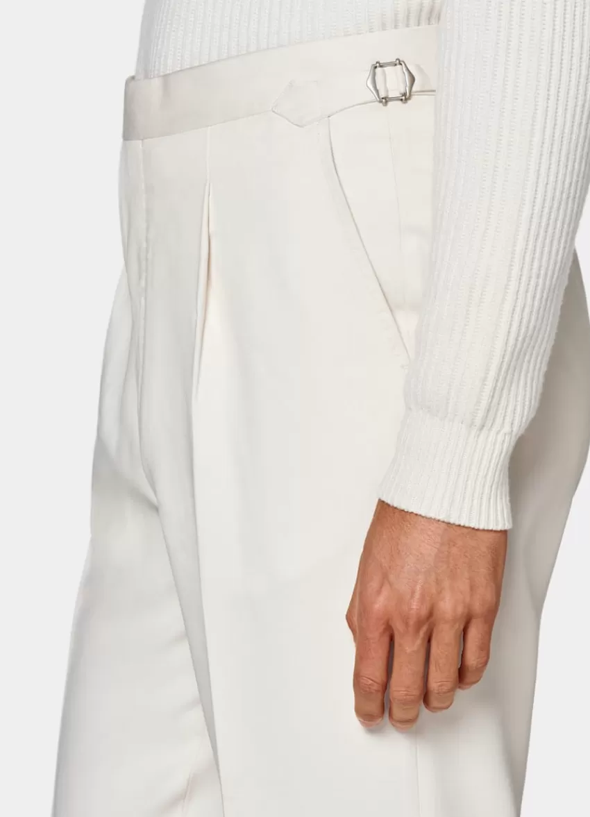 Suitsupply Havana Anzug Off-white Tailored Fit Aus Reine Seide | Deutschland Shop