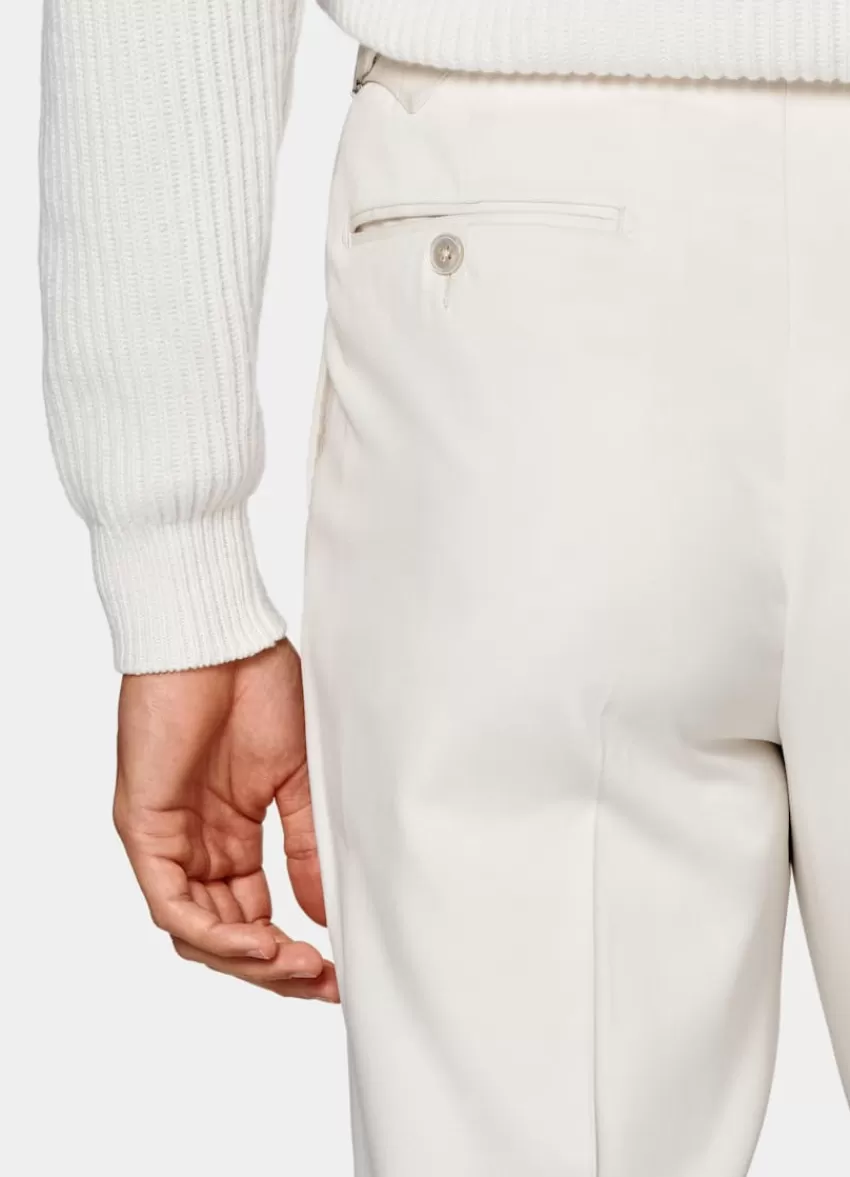 Suitsupply Havana Anzug Off-white Tailored Fit Aus Reine Seide | Deutschland Shop