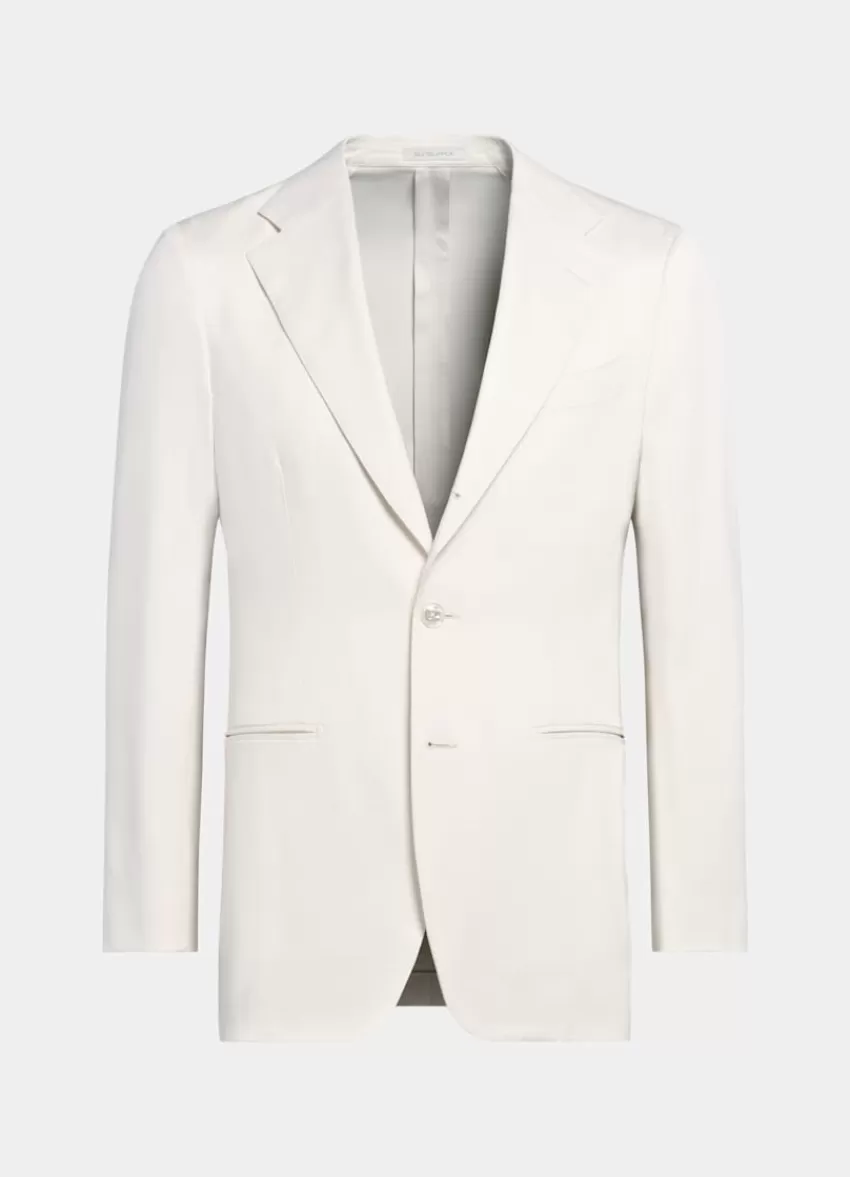Suitsupply Havana Anzug Off-white Tailored Fit Aus Reine Seide | Deutschland Shop