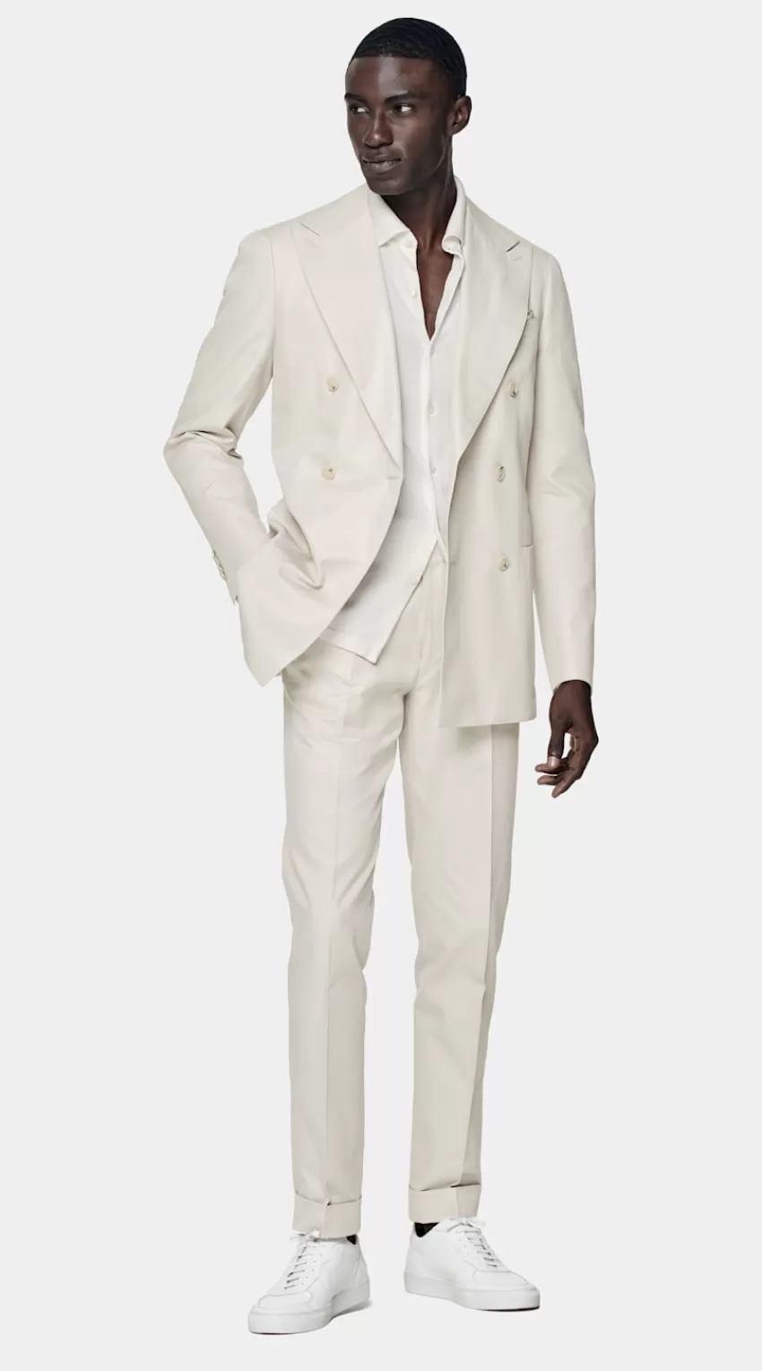 Suitsupply Havana Anzug Sand Tailored Fit Aus Reine Baumwolle | Deutschland Outlet