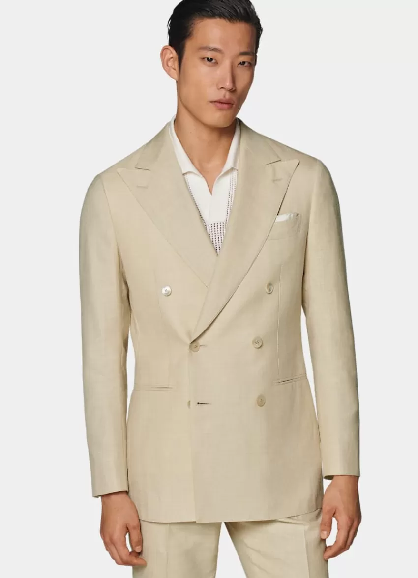 Suitsupply Havana Anzug Sand Tailored Fit Aus Schurwolle Seide Leinen | Deutschland Online