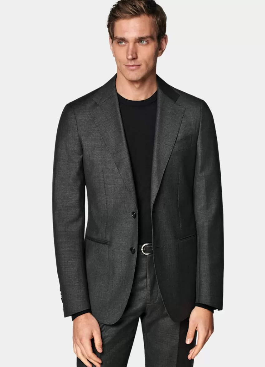 Suitsupply Havana Anzugsakko Dunkelgrau Tailored Fit Aus Pure S110er Schurwolle | Deutschland Shop