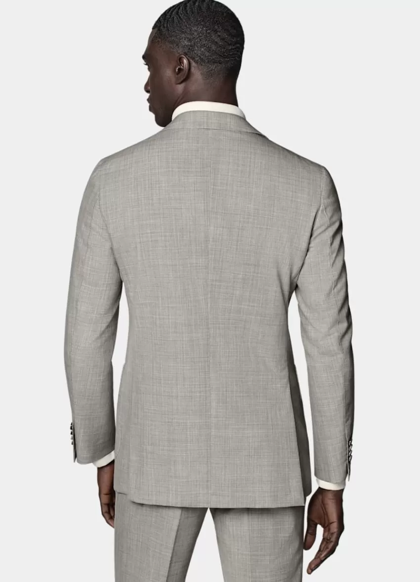 Suitsupply Havana Anzugsakko Hellgrau Tailored Fit Aus Pure S120er Tropical Schurwolle | Deutschland Cheap