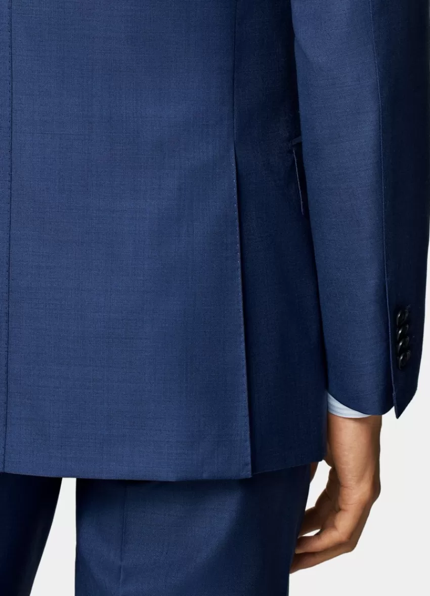Suitsupply Havana Anzugsakko Mittelblau Tailored Fit Aus Pure S110er Schurwolle | Deutschland Outlet