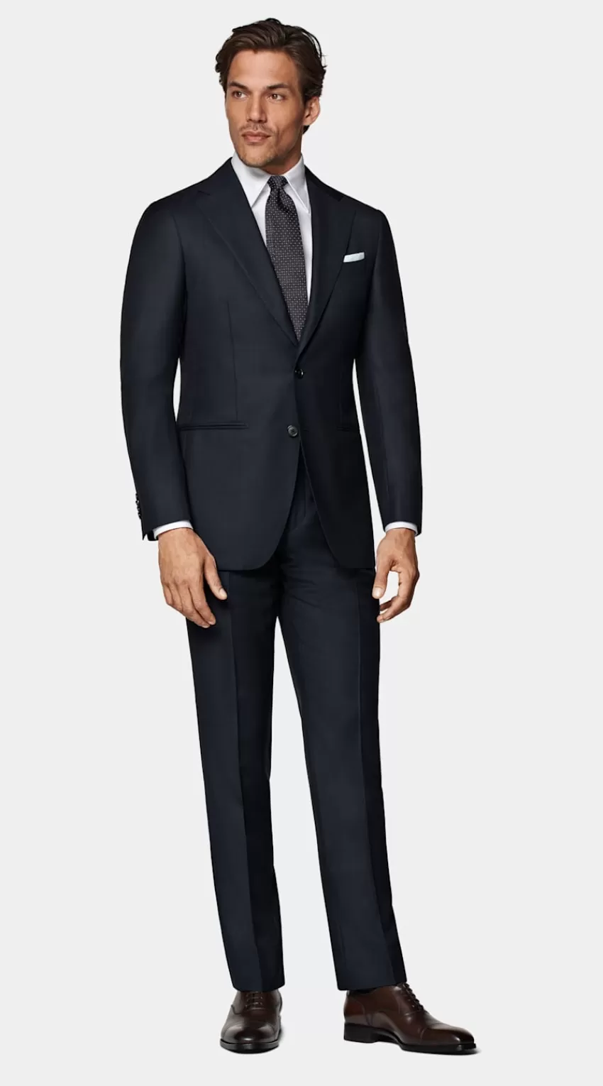 Suitsupply Havana Anzugsakko Navy Birdseye-Muster Tailored Fit Aus Pure S130er Schurwolle | Deutschland Sale