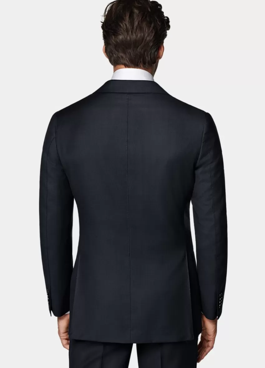 Suitsupply Havana Anzugsakko Navy Birdseye-Muster Tailored Fit Aus Pure S130er Schurwolle | Deutschland Sale