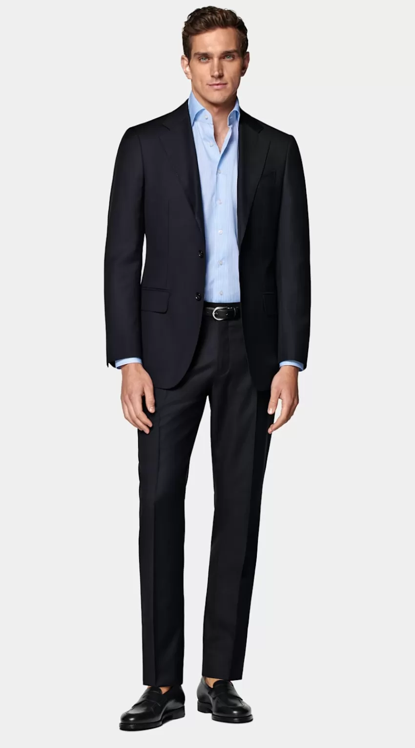 Suitsupply Havana Anzugsakko Navy Tailored Fit Aus Pure S110er Schurwolle | Deutschland Flash Sale