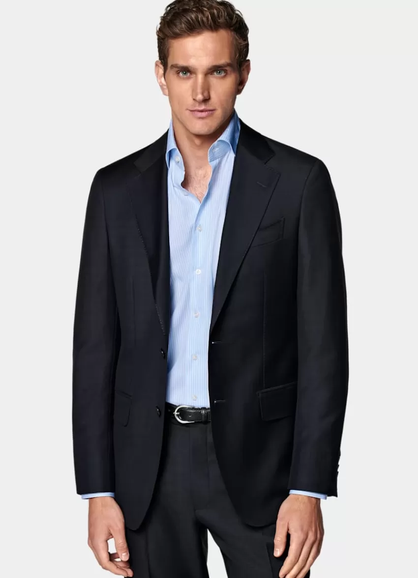 Suitsupply Havana Anzugsakko Navy Tailored Fit Aus Pure S110er Schurwolle | Deutschland Flash Sale