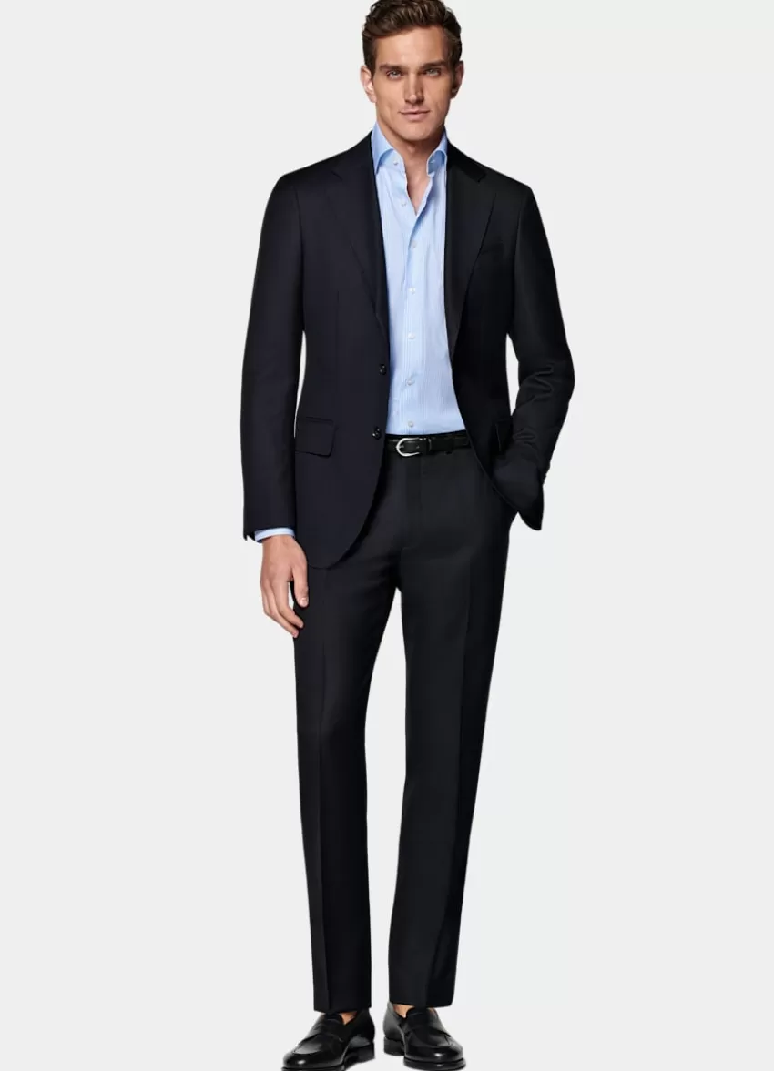 Suitsupply Havana Anzugsakko Navy Tailored Fit Aus Pure S110er Schurwolle | Deutschland Flash Sale