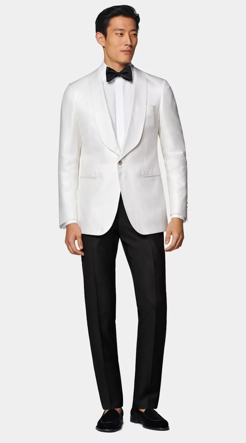 Suitsupply Havana Dinner Jacket Off-white Tailored Fit Aus Reine Seide | Deutschland Sale
