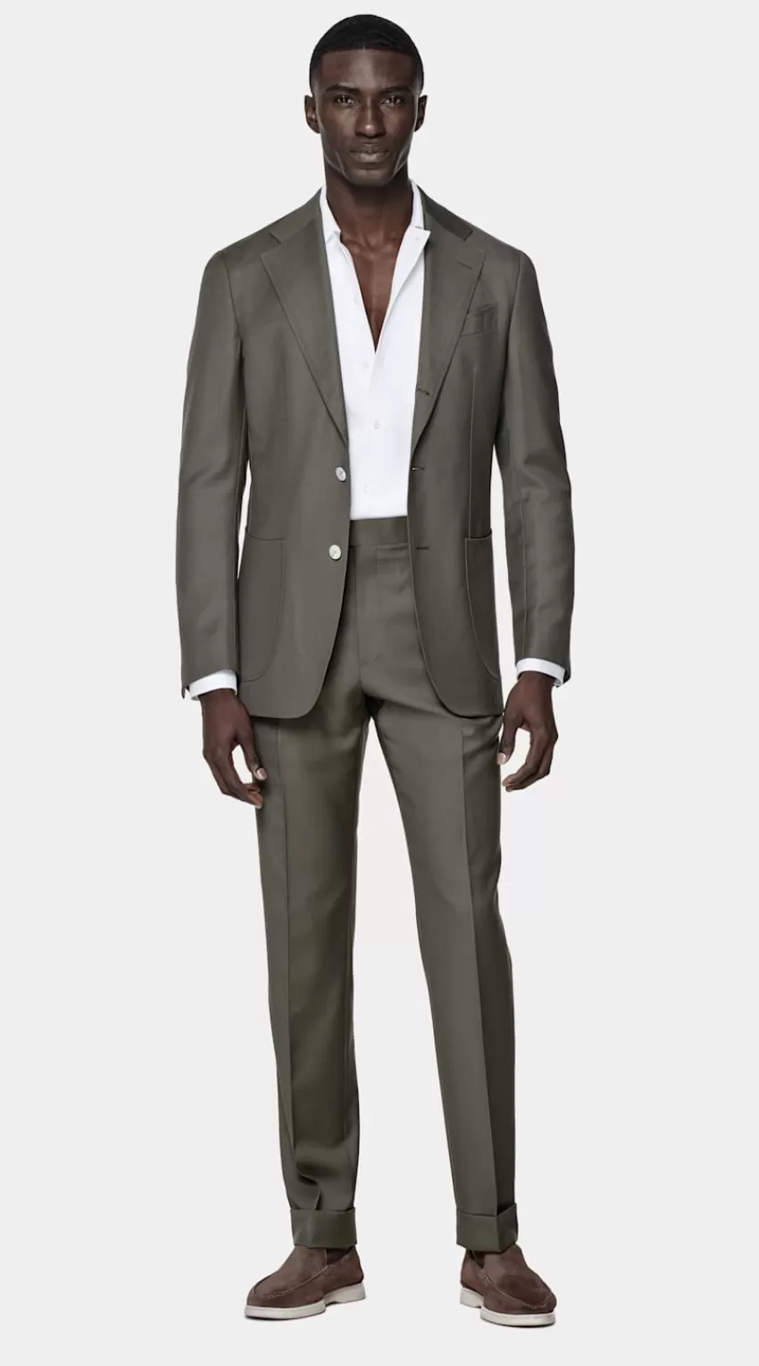 Suitsupply Havana Perennial Anzug Dunkelgrün Tailored Fit Aus Pure S110er Schurwolle | Deutschland Sale