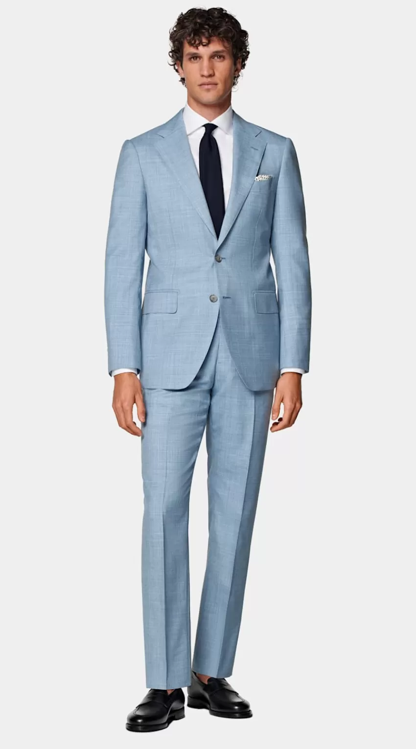 Suitsupply Havana Perennial Anzug Hellblau Tailored Fit Aus Pure Tropical Schurwolle | Deutschland Sale