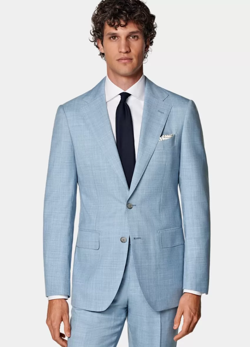 Suitsupply Havana Perennial Anzug Hellblau Tailored Fit Aus Pure Tropical Schurwolle | Deutschland Sale
