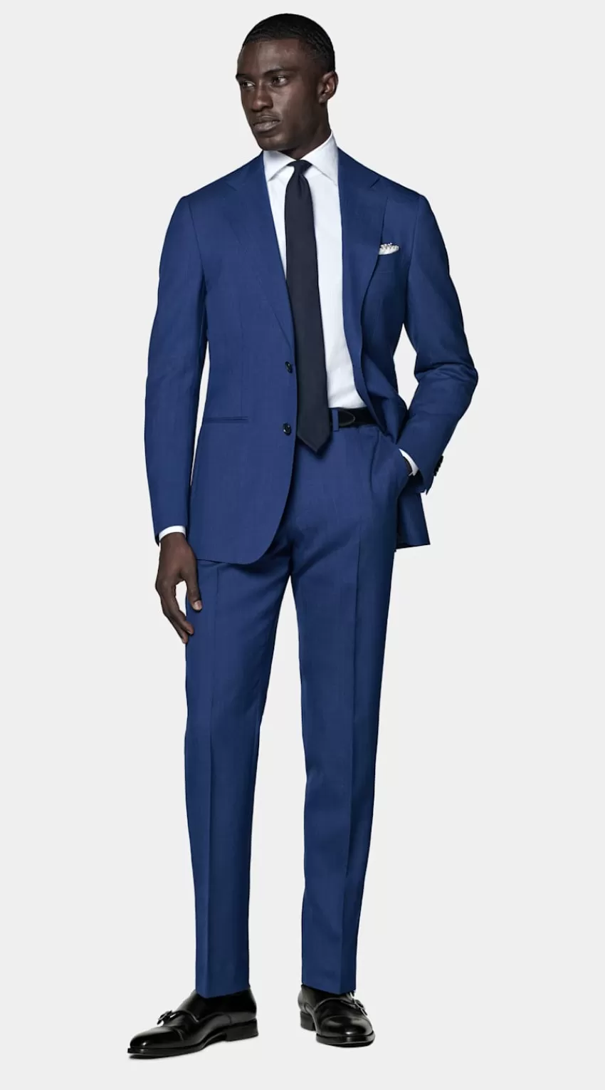 Suitsupply Havana Perennial Anzug Mittelblau Tailored Fit Aus Pure S110er Schurwolle | Deutschland Online