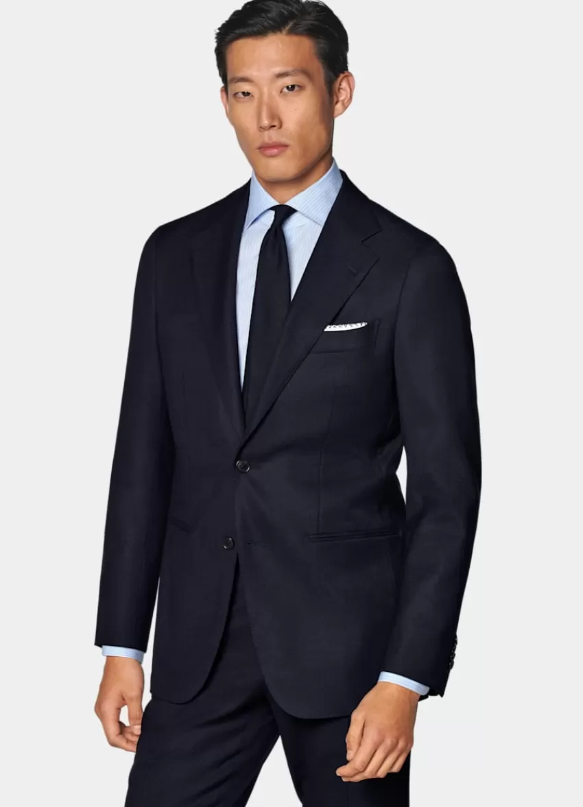 Suitsupply Havana Perennial Anzug Navy Tailored Fit Aus Stretch-Schurwolle | Deutschland Fashion