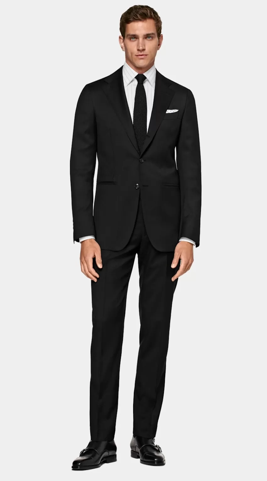 Suitsupply Havana Perennial Anzug Schwarz Tailored Fit Aus Pure S110er Schurwolle | Deutschland Online