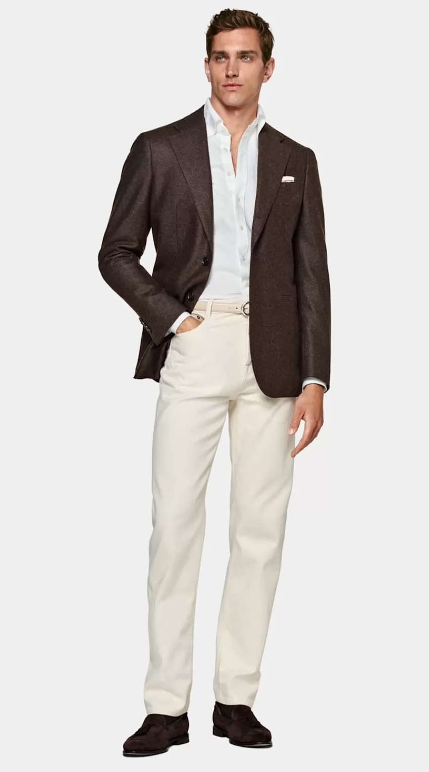 Suitsupply Havana Sakko Dunkelbraun Tailored Fit Aus Pure Schurwolle | Deutschland Flash Sale