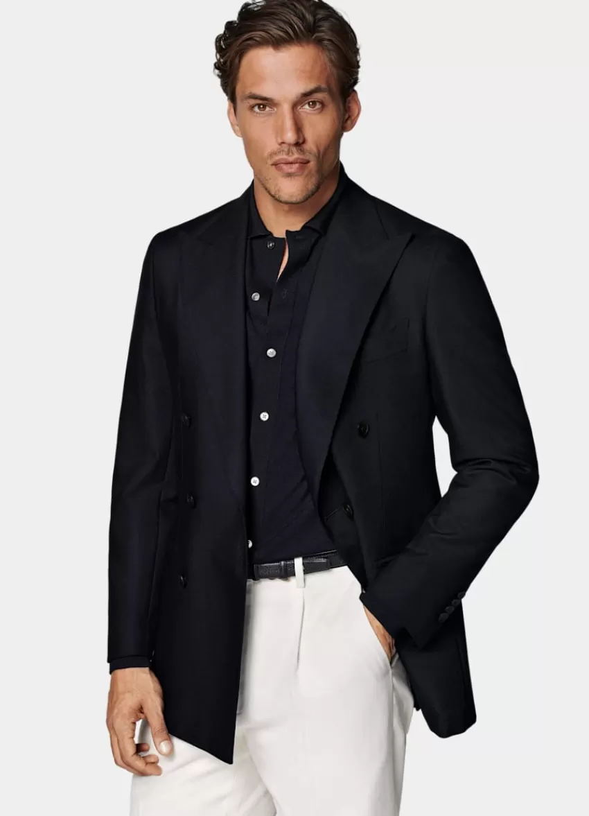 Suitsupply Havana Sakko Navy Tailored Fit Aus Pure 4fach Traveller Schurwolle | Deutschland Sale