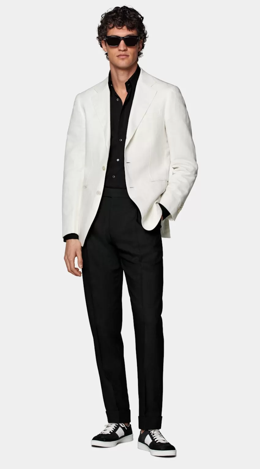 Suitsupply Havana Sakko Off-white Tailored Fit Aus Leinen Baumwolle | Deutschland Online